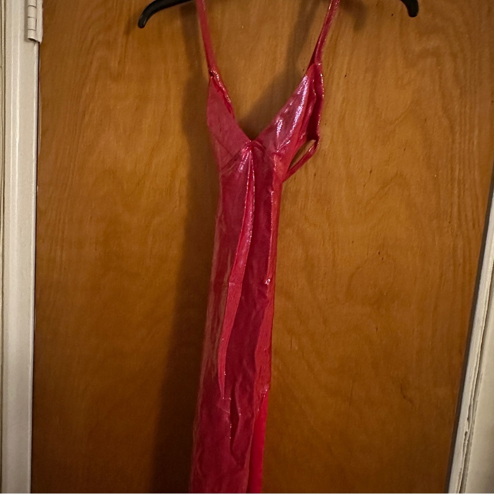 Nom de Plume sexy red stretchy gown